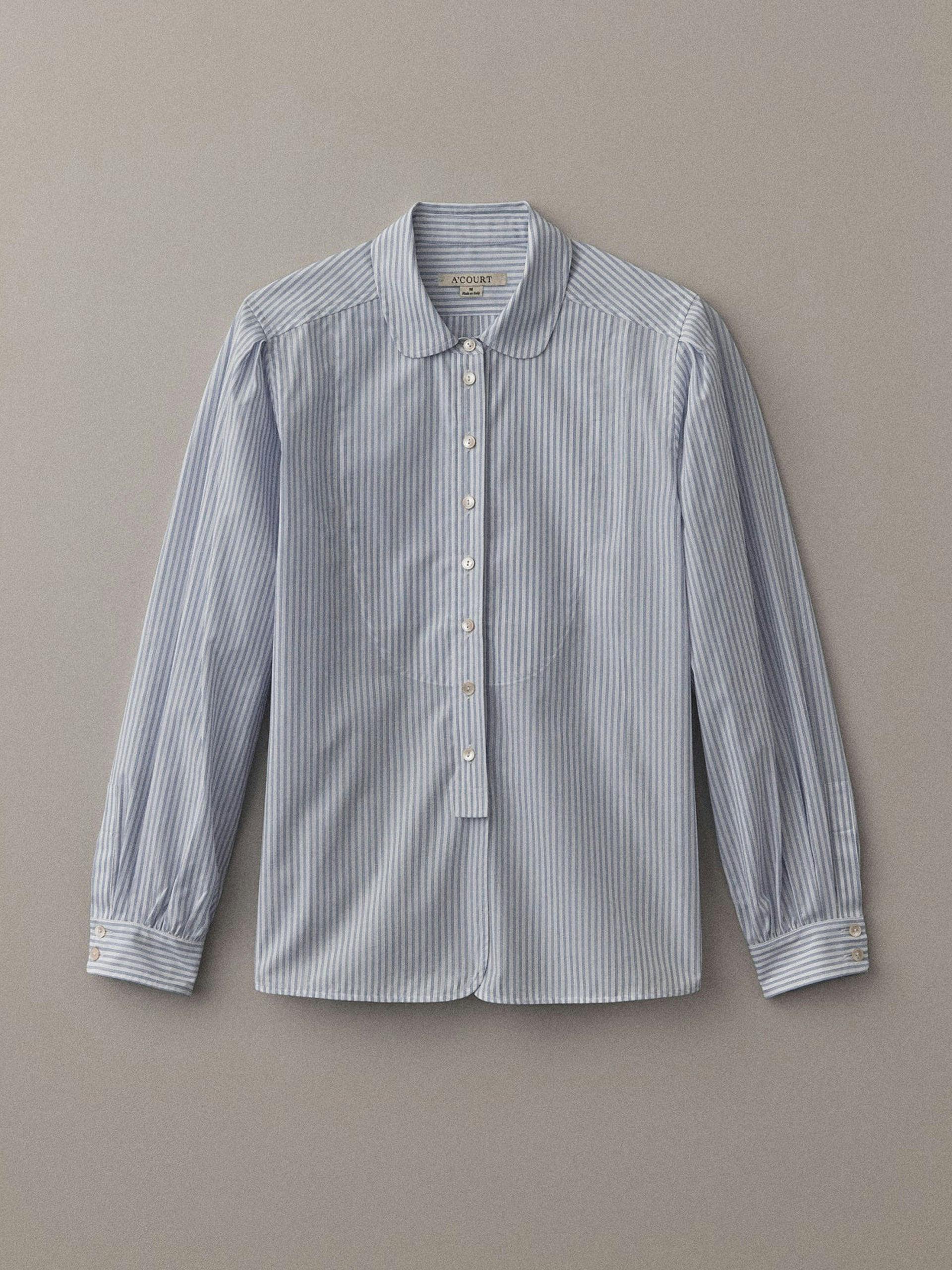 Blue stripe cotton Edith blouse