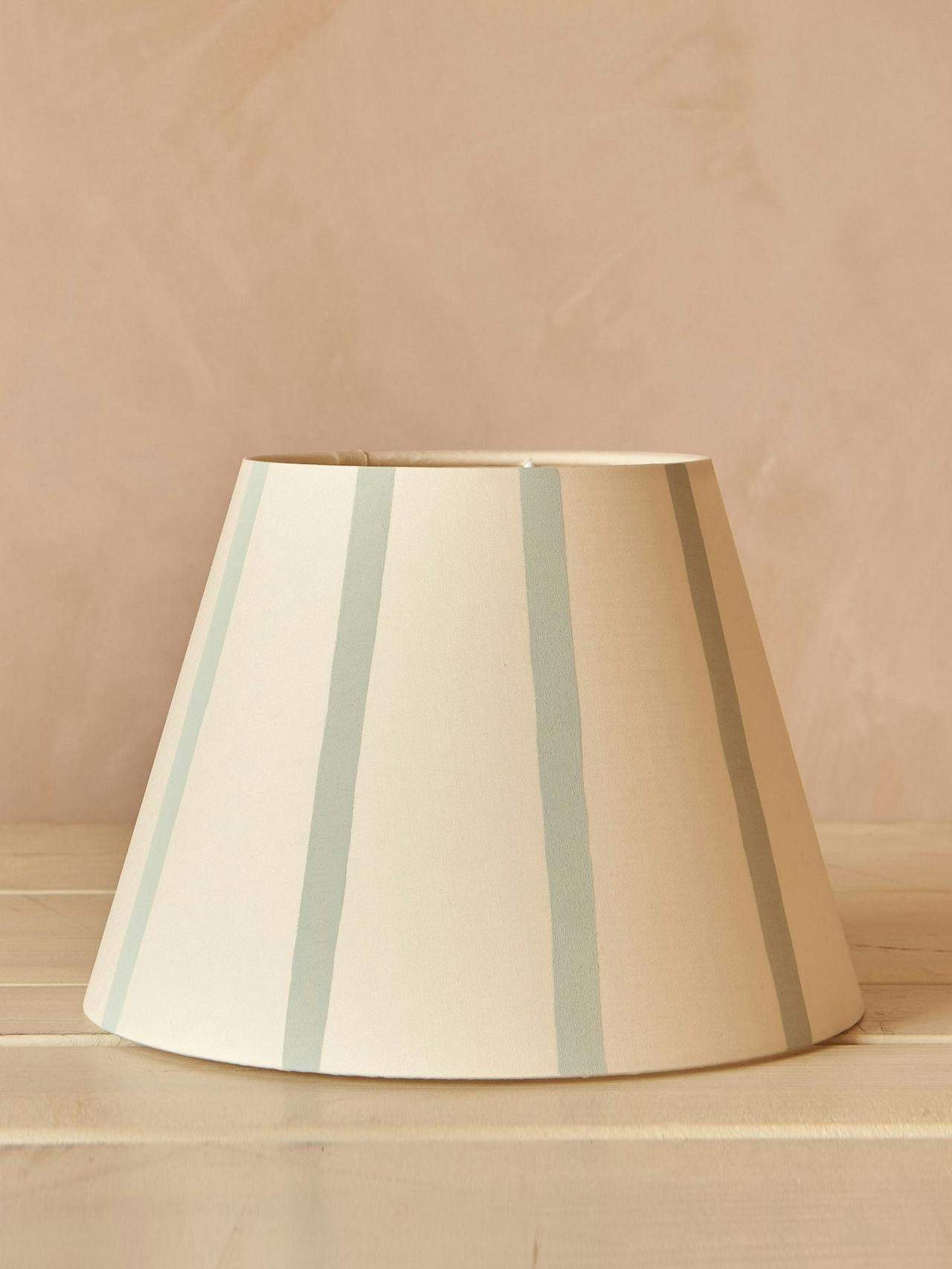 Light blue stripe lampshade