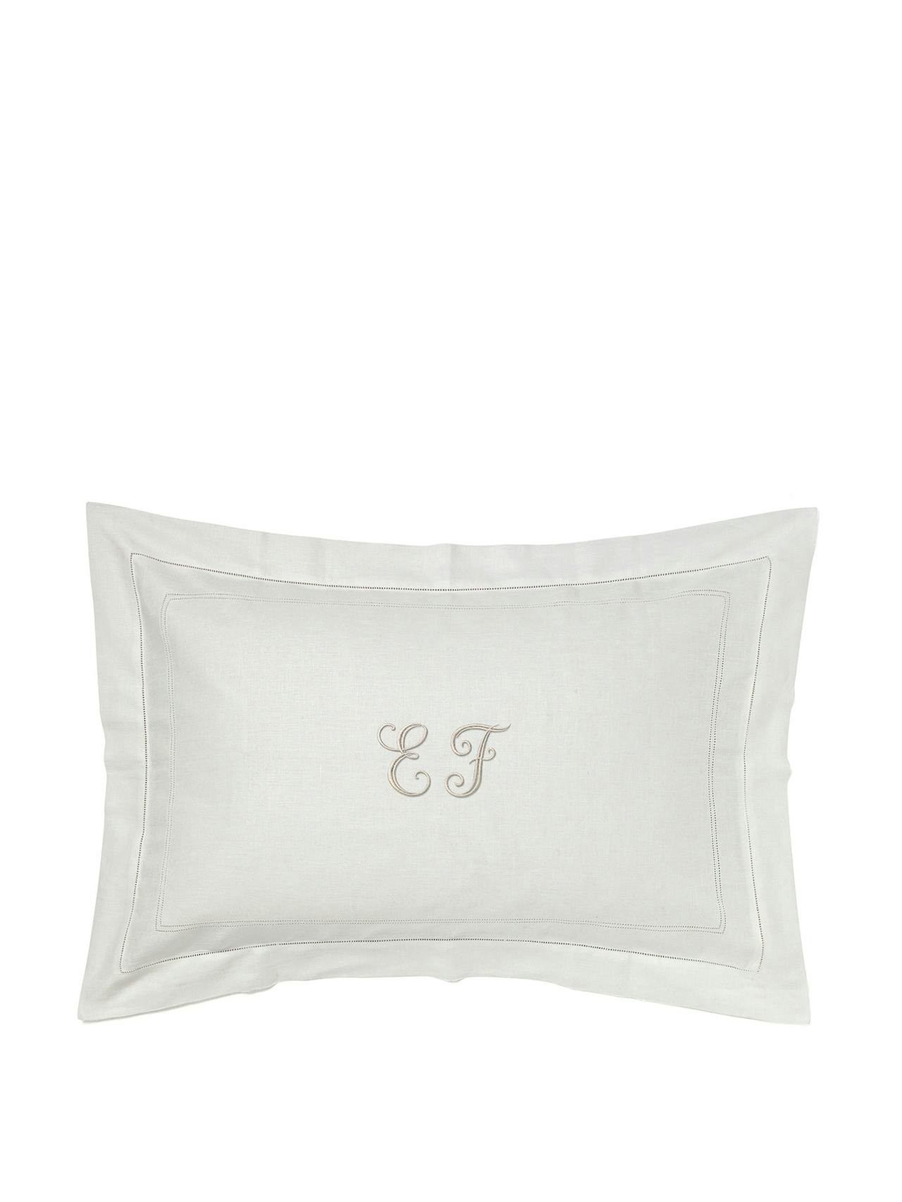 Ivory white hemstitch pillowcase