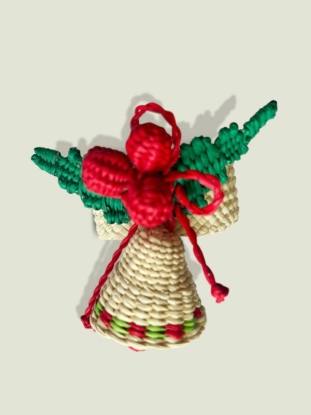 Palmito woven bell napkin rings (set of 4)