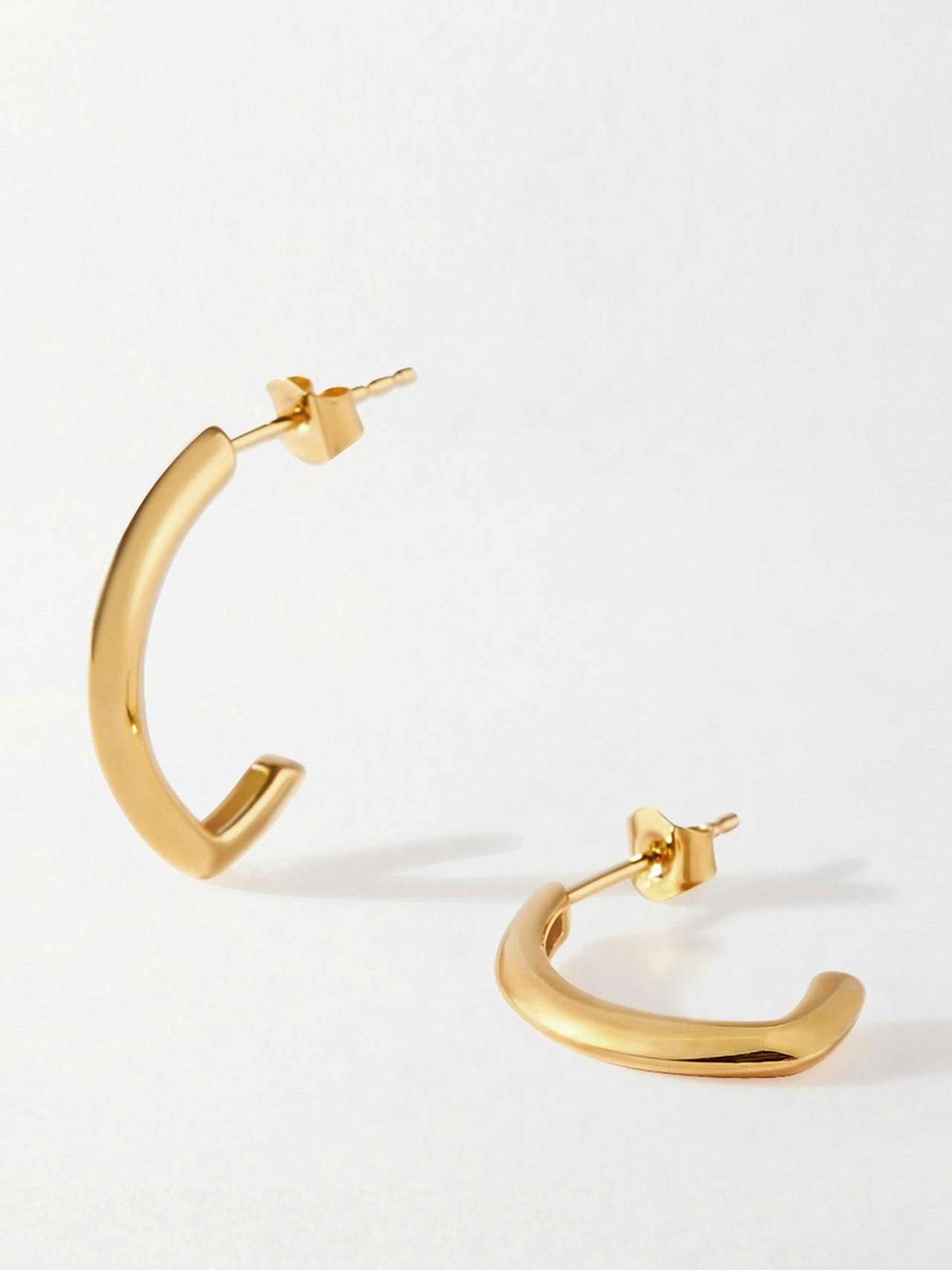 Victoria gold hoop earrings
