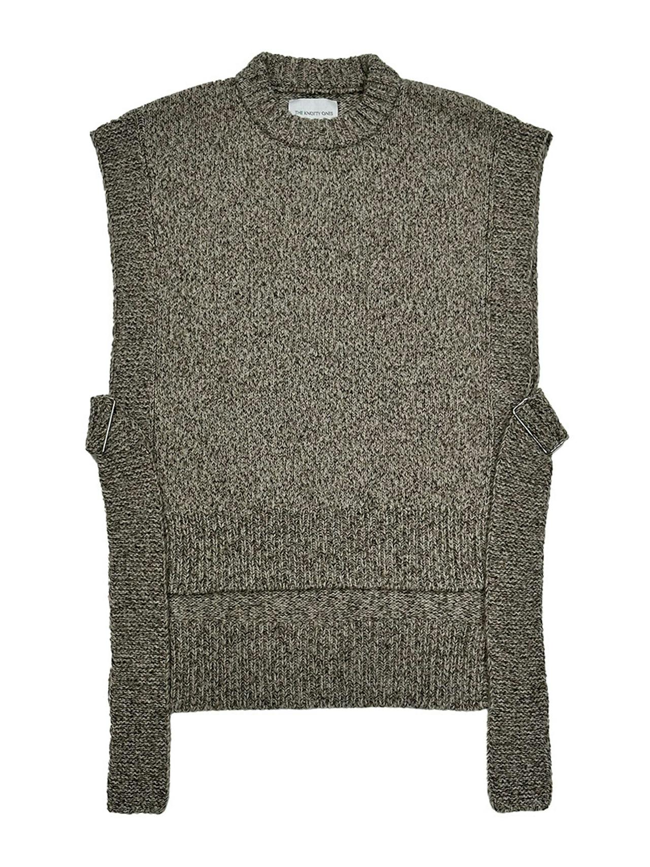 Kalvos tweed merino wool vest