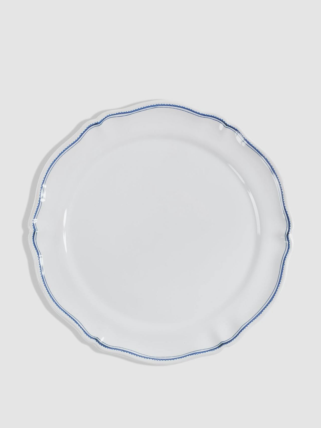 Blue Moustiers L'Horizon large dinner plate