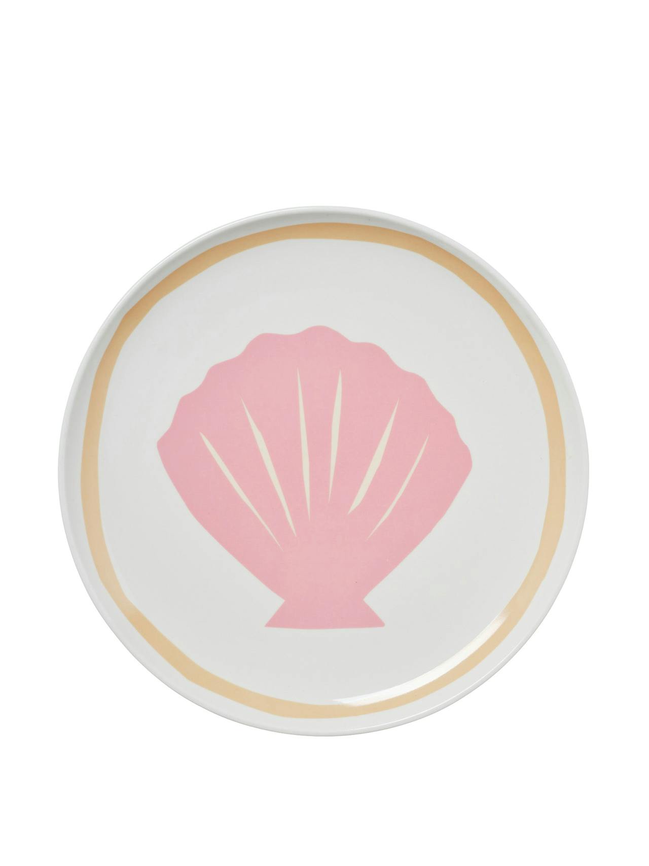 Large pink shell plate