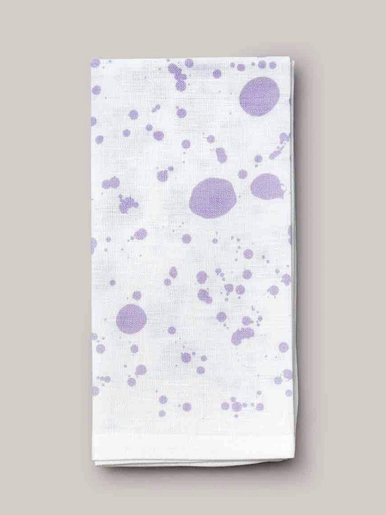 Lilac Polkra x Hot Pottery splatter napkins, set of 4