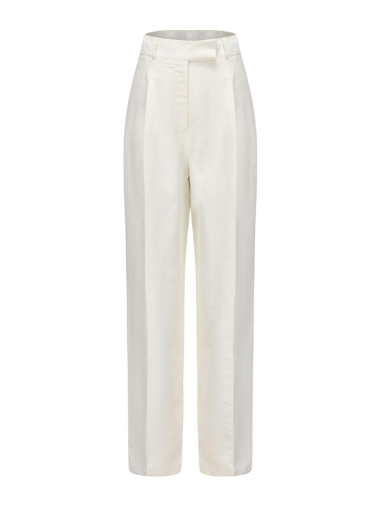 Matilda trousers in white linen