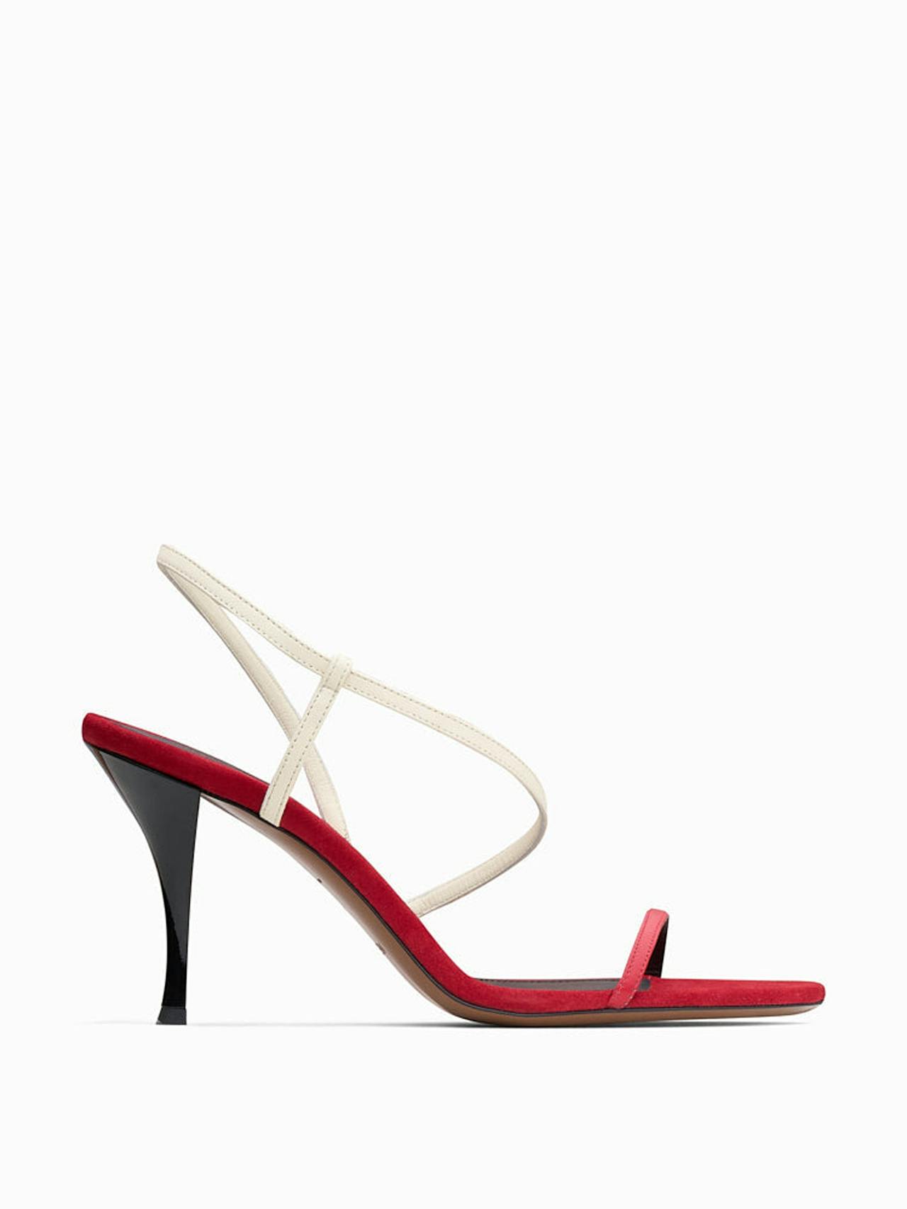 Red and cream Nembus sandals