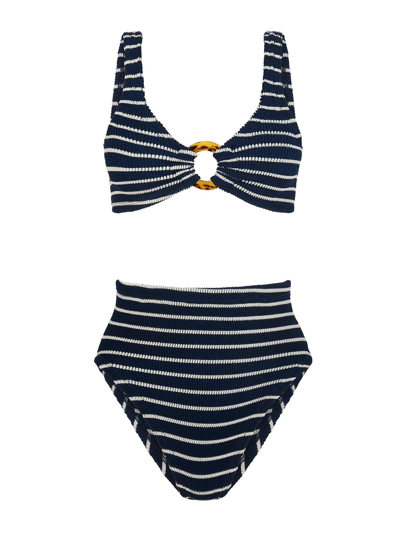 Navy and white Nadine stripe bikini