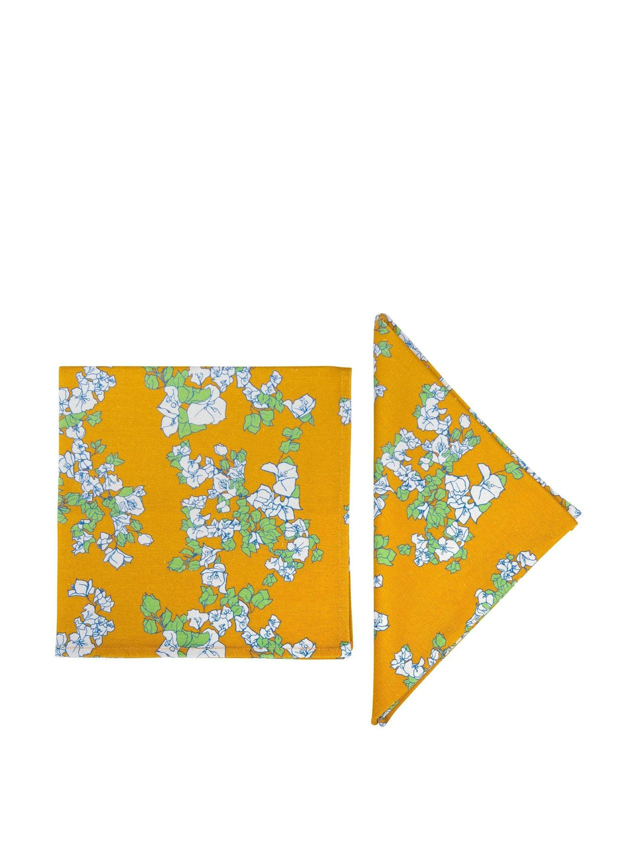 Saffron yellow napkins, set of 2