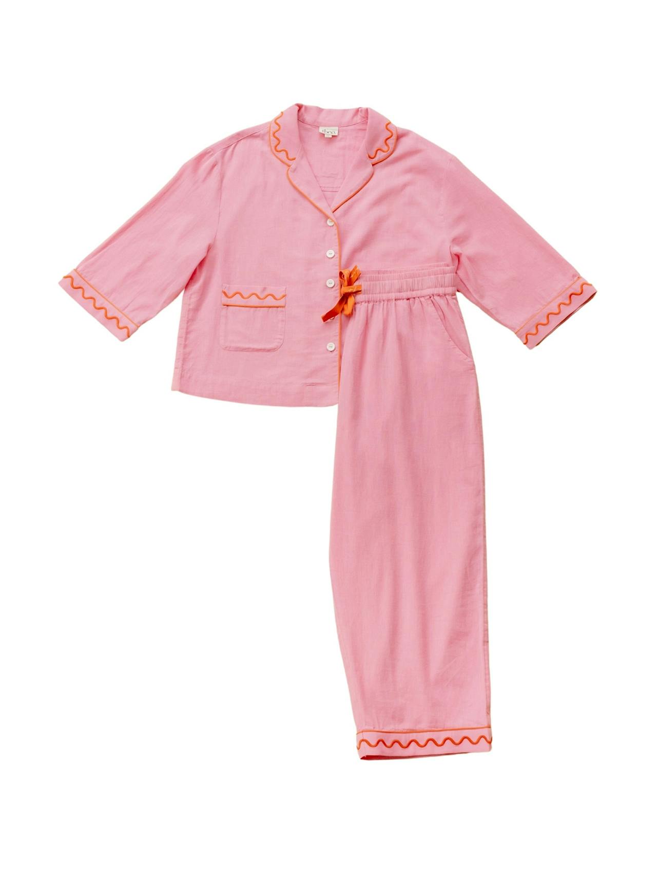 Pink cotton and linen pyjamas