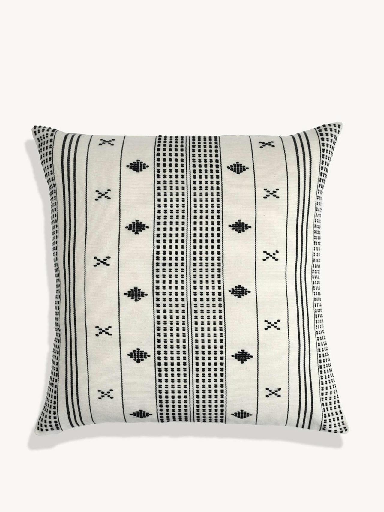 Ivory Emiliano handwoven cushion cover