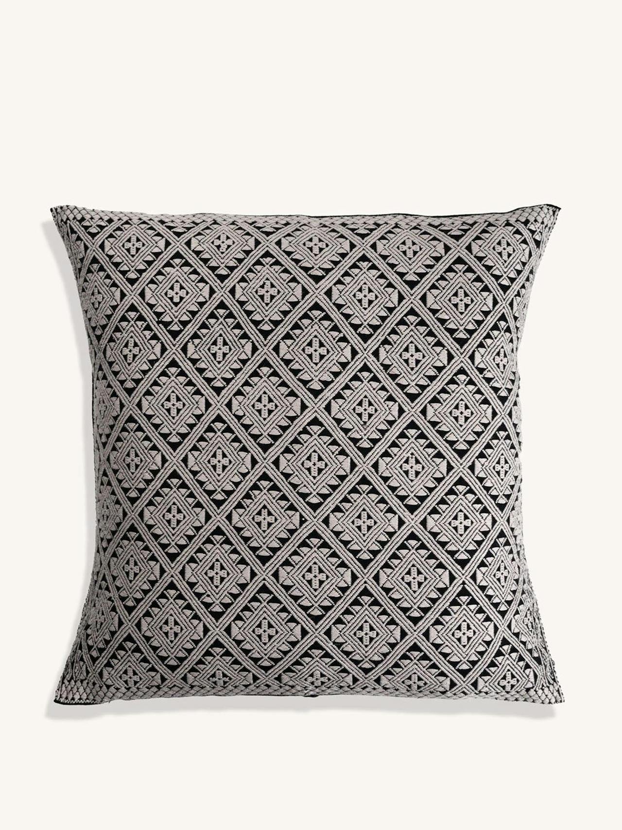 Black Zuma handwoven Brocade cushion cover