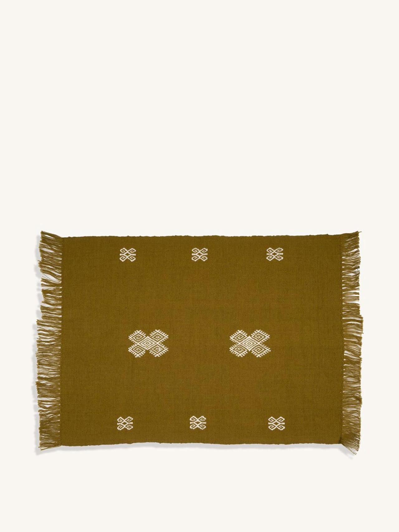 Brown Arrazola handwoven placemats, set of 2