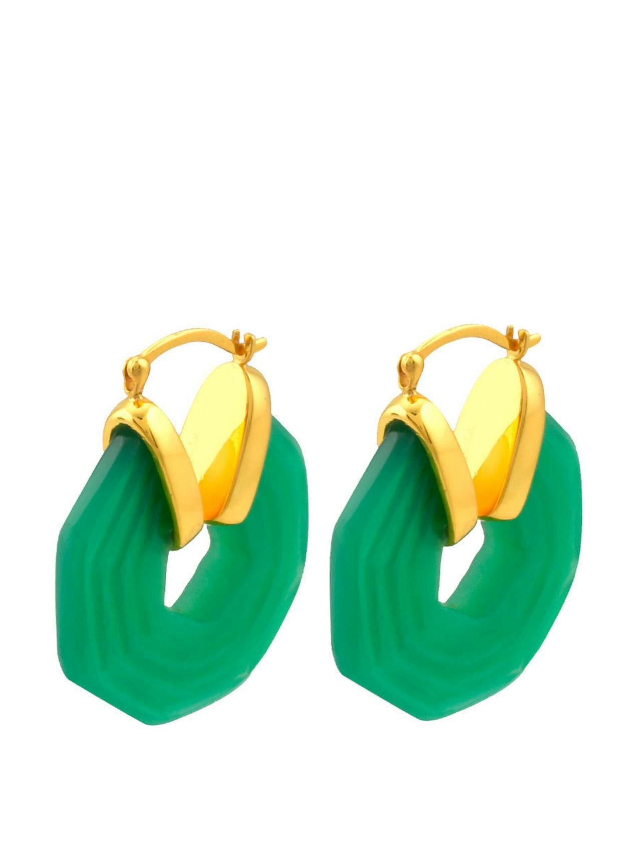 Emerald Sphinx earrings
