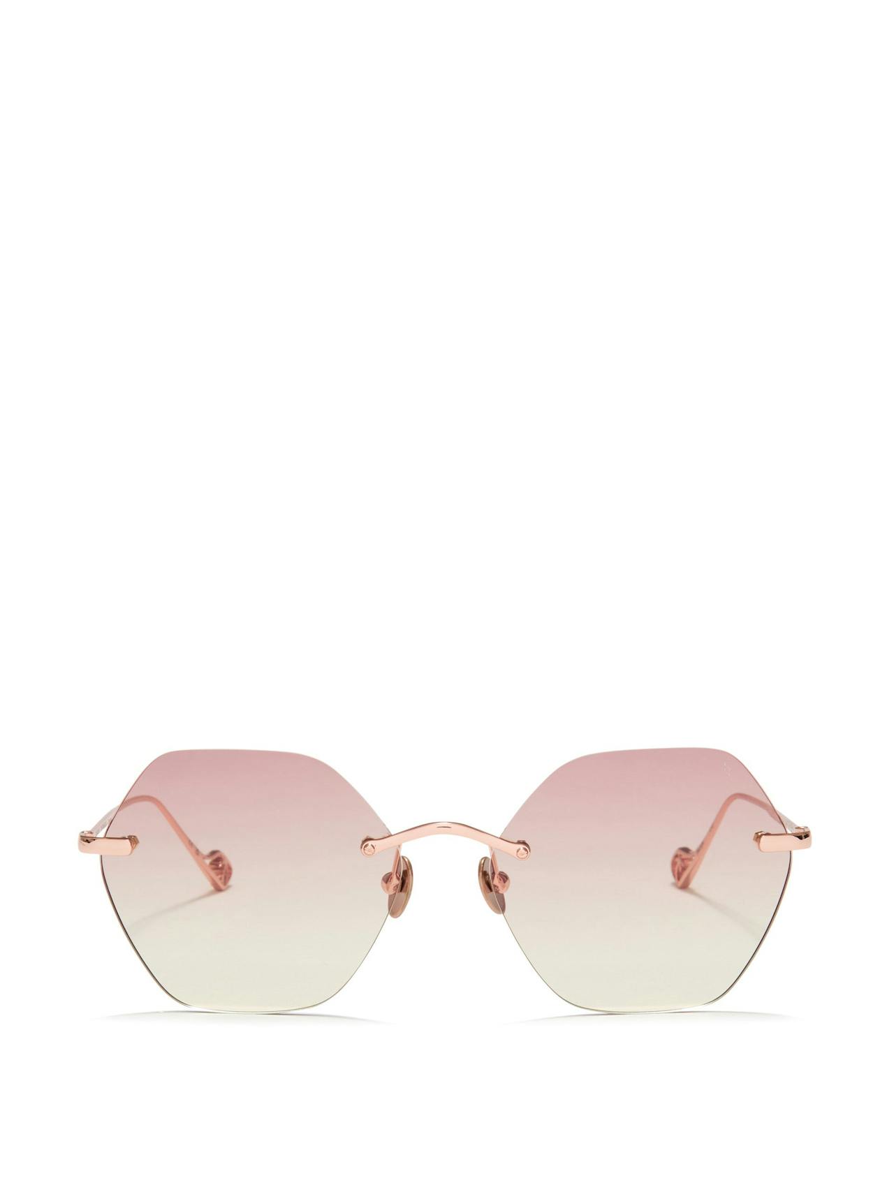 Rose gold Newport sunglasses