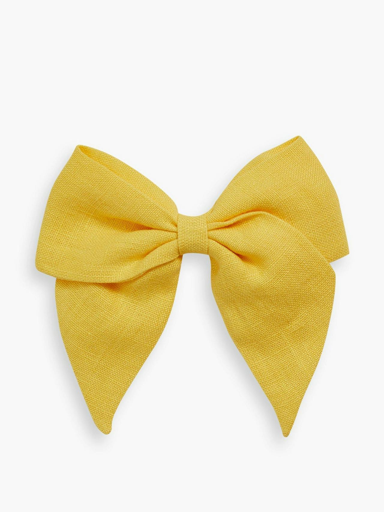 Sunny yellow linen sailor bow