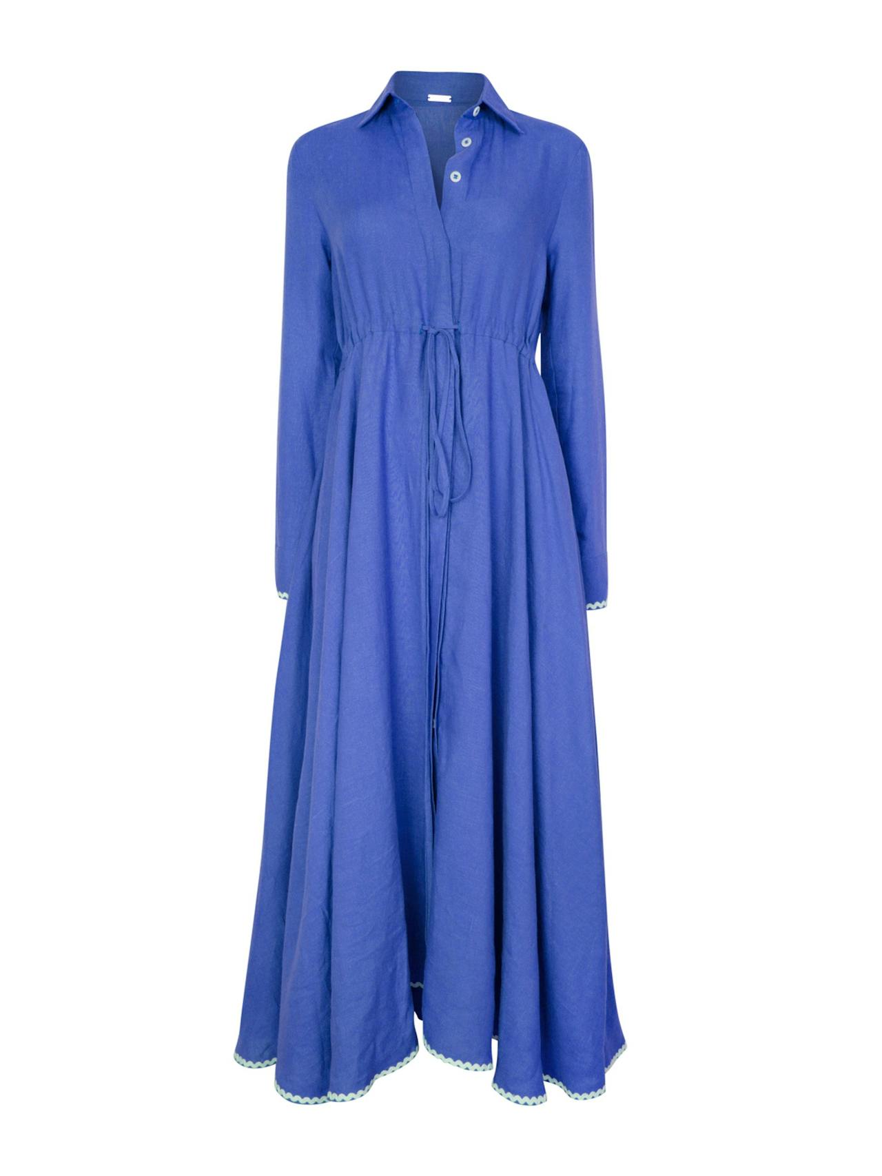 Klein blue Amalfi long dress