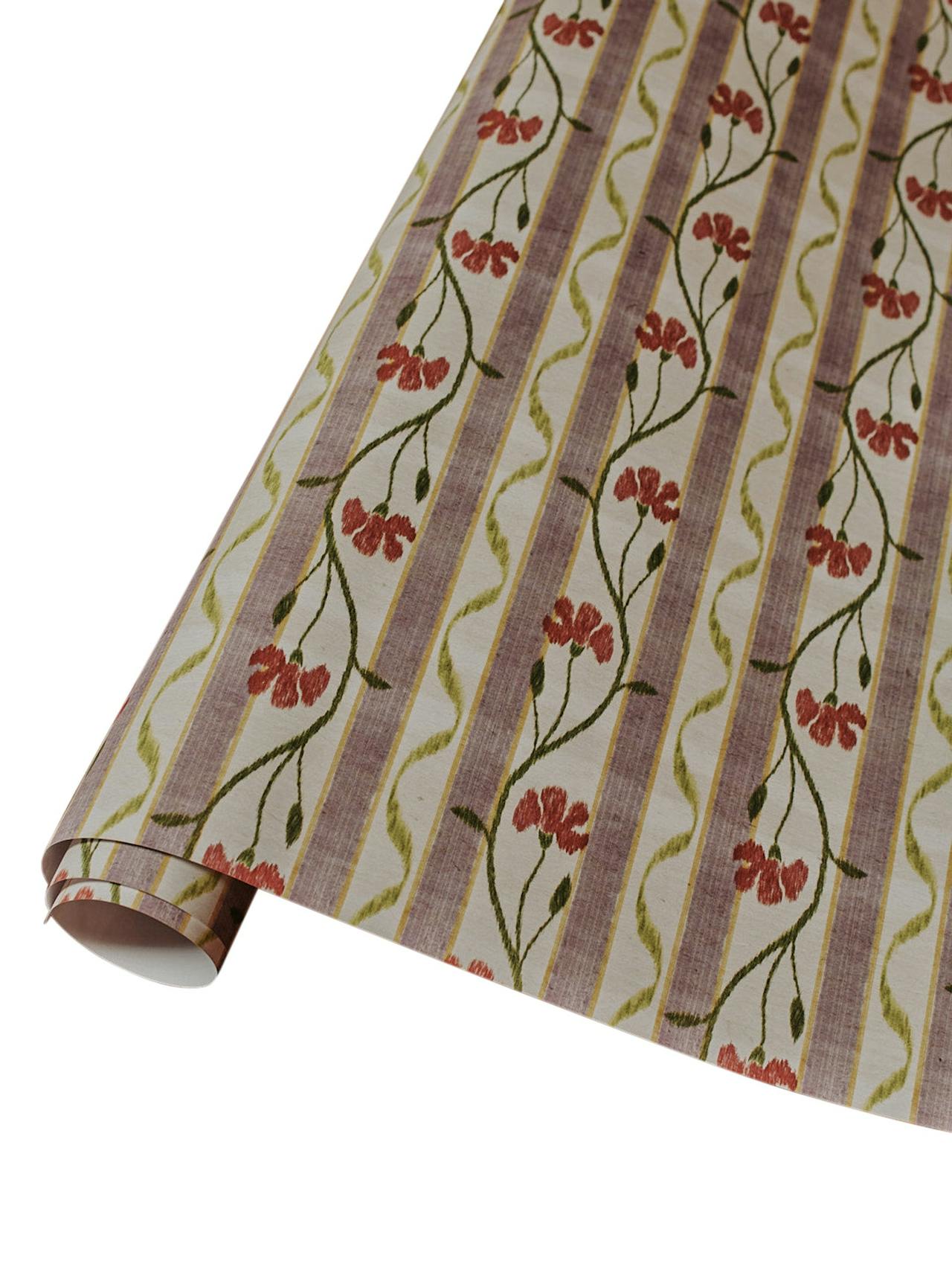 Ikat Rose gift wrap roll