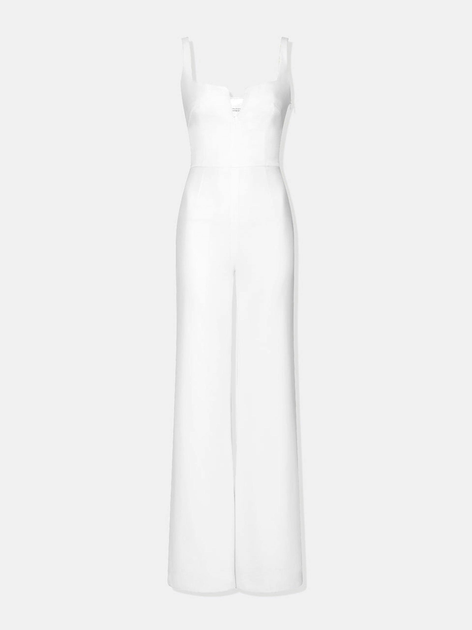 Bridal eclipse jumpsuit, in white
