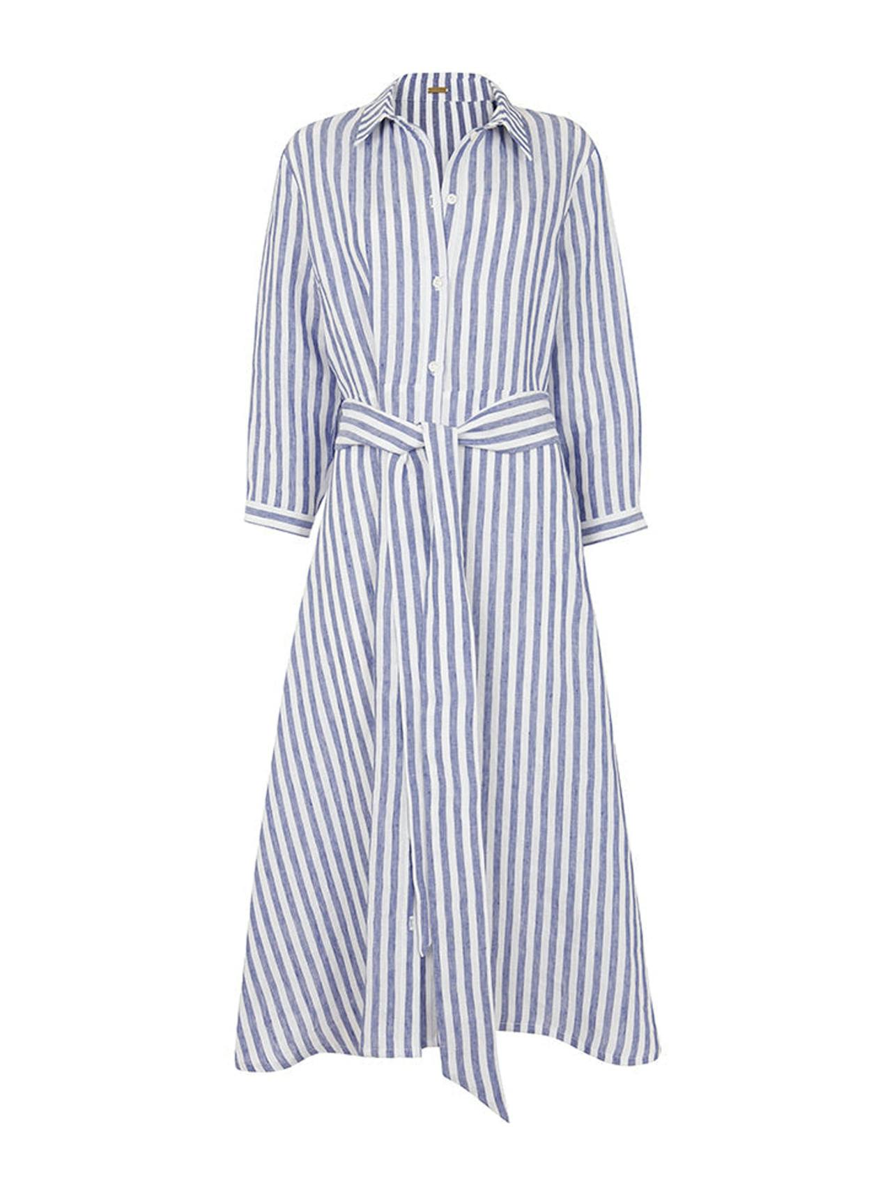 Striped St Tropez shirt dress
