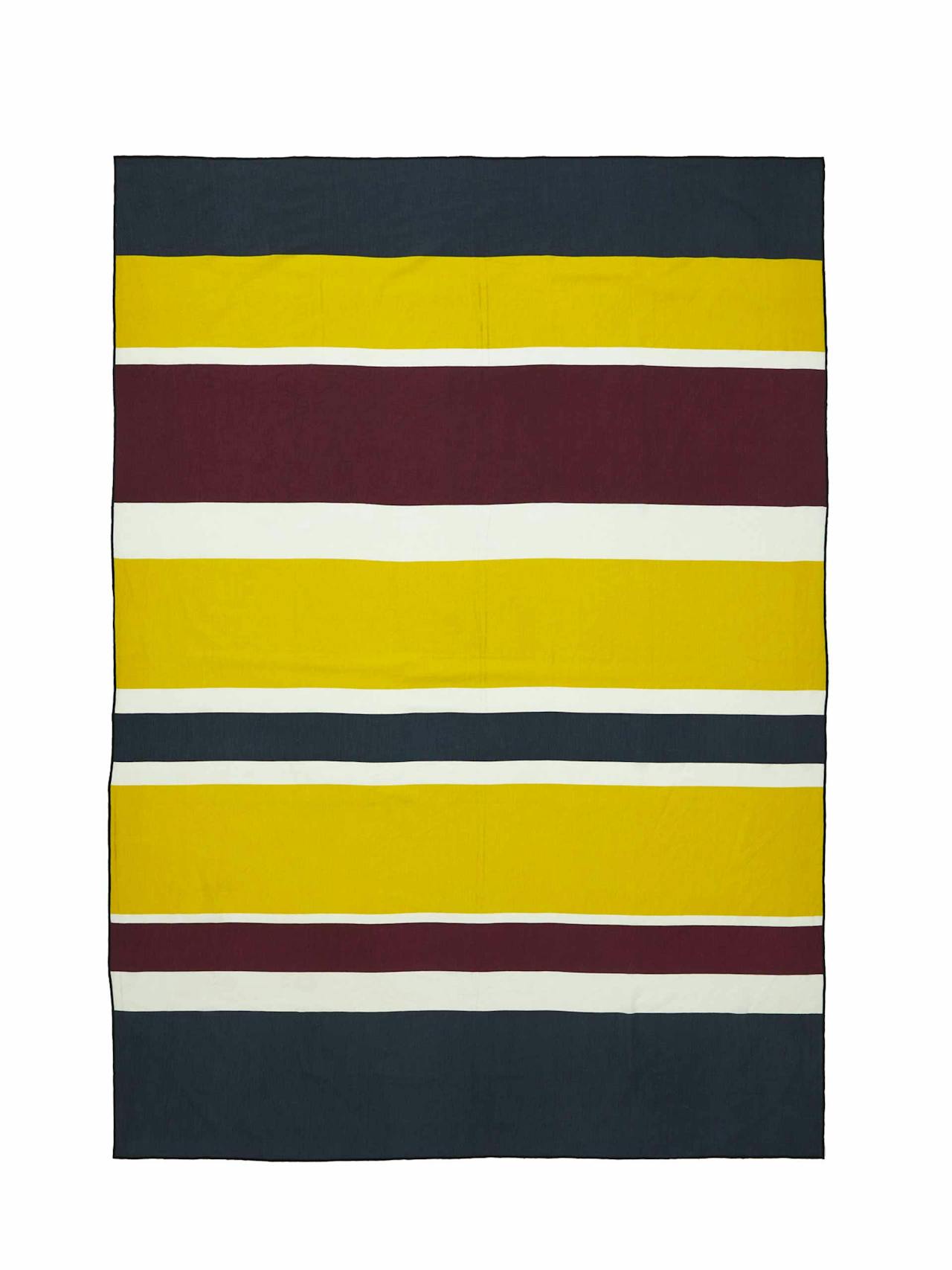Block striped tablecloth