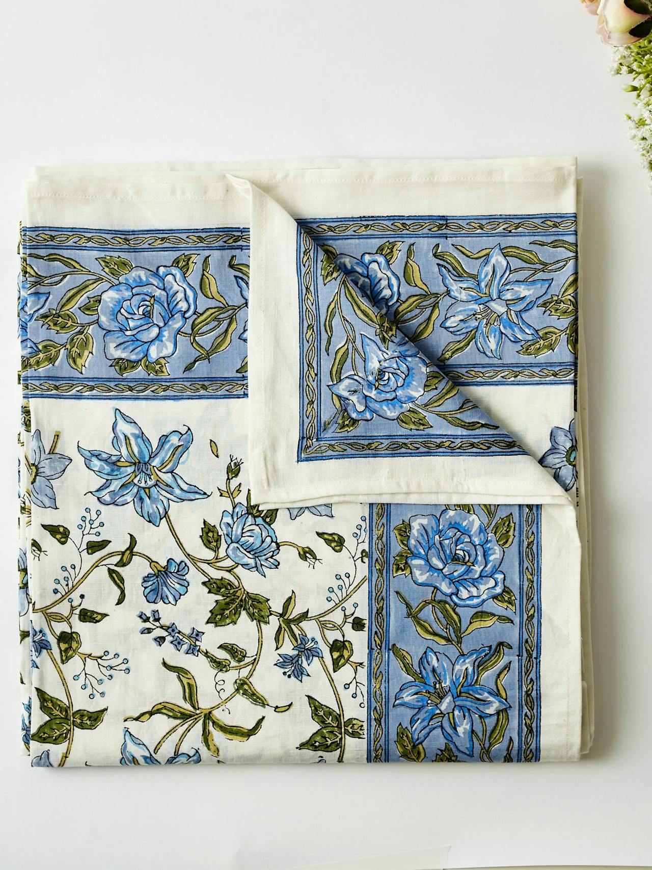 Blue Allegra tablecloth