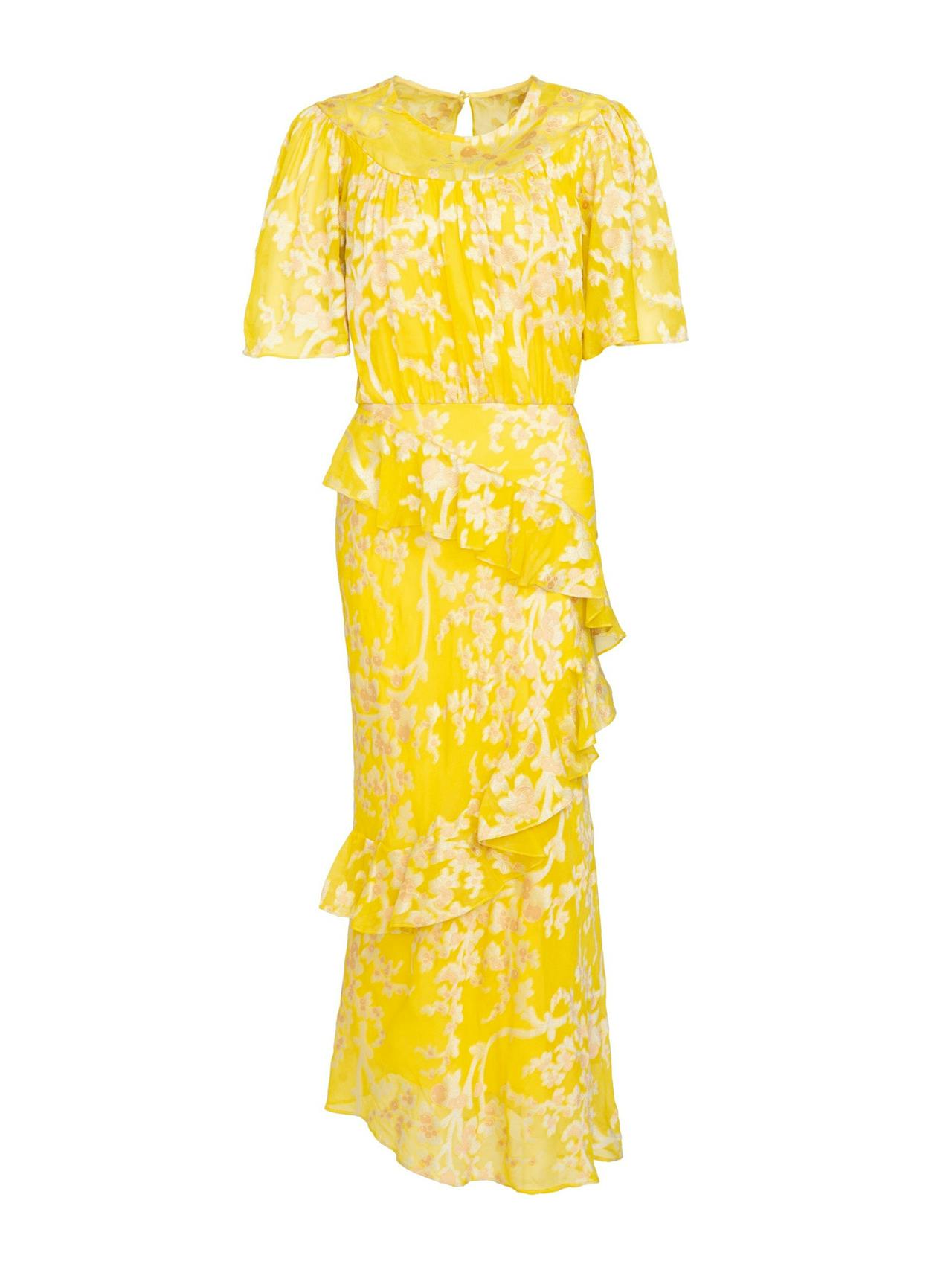 Vida B dress in bright lemon
