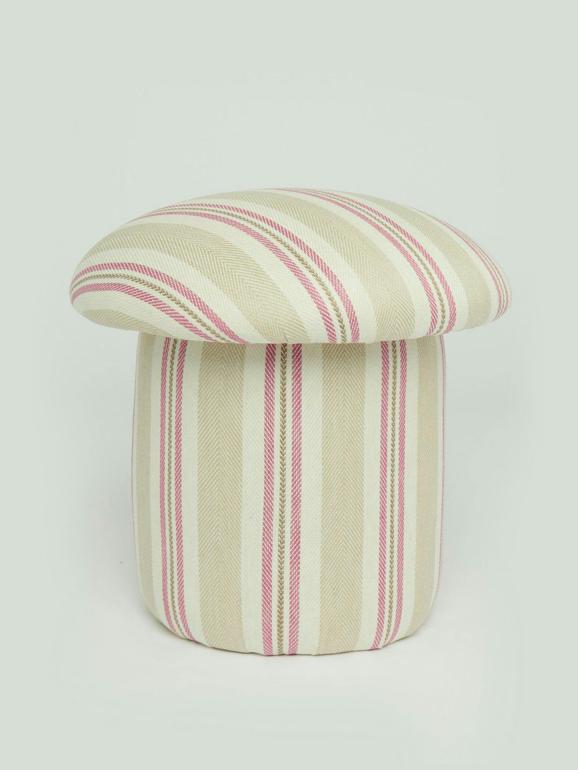 Pink stripe mushroom stool