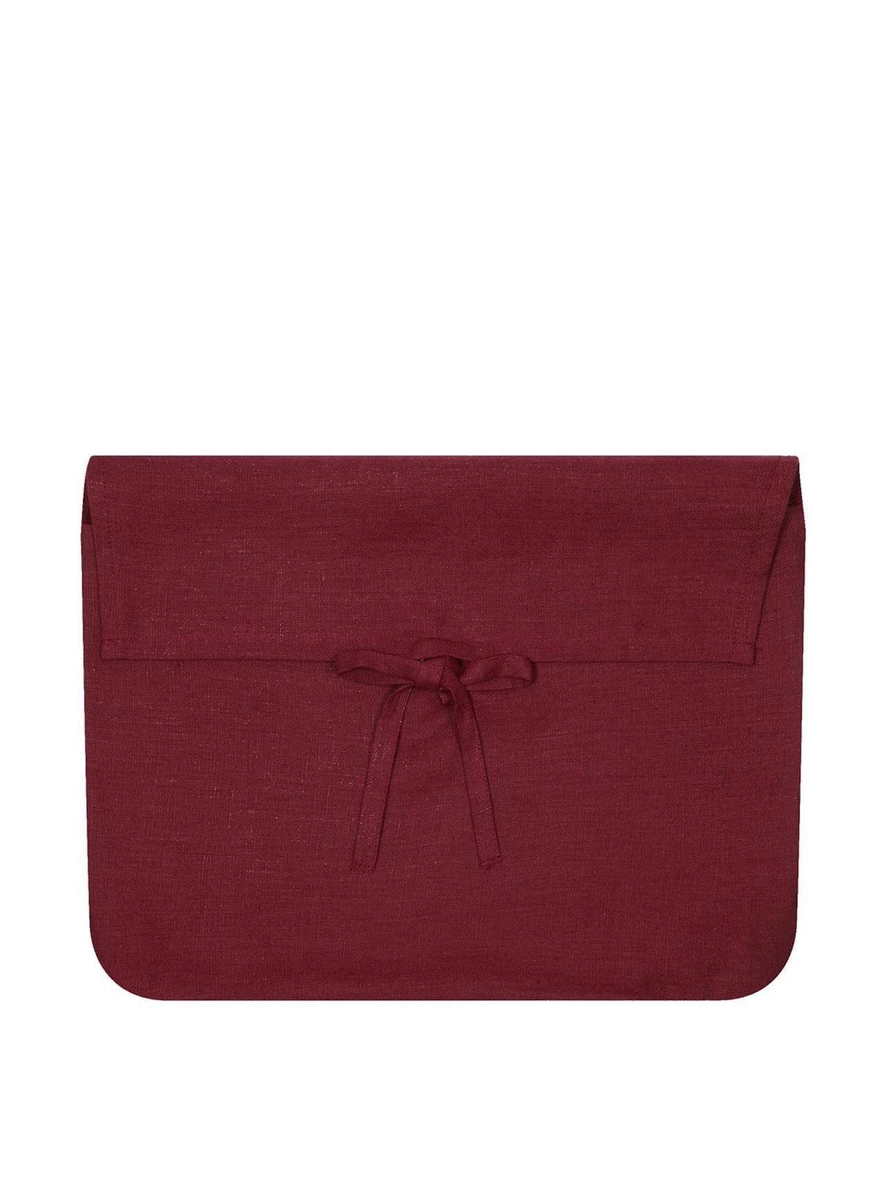 Deep red tablecloth