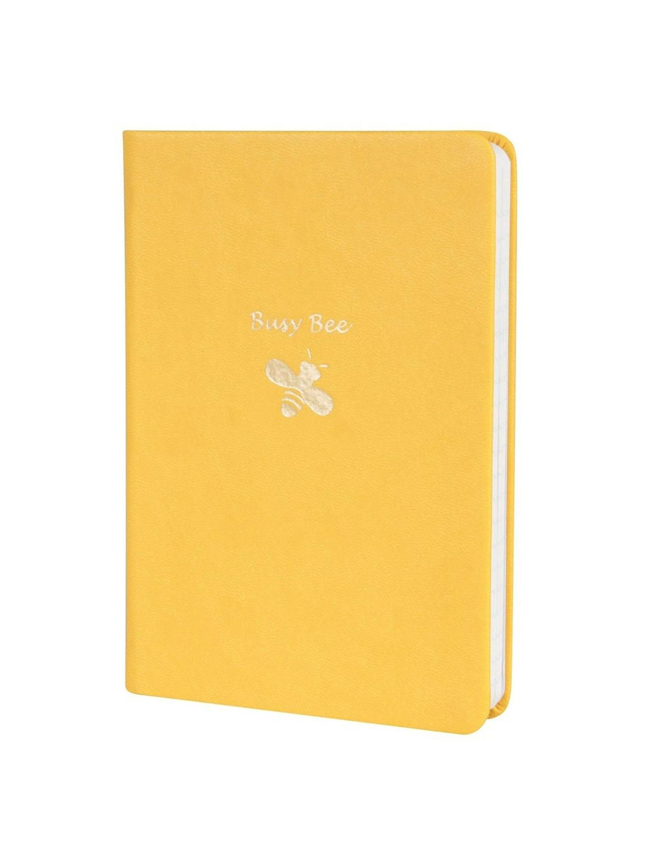Busy bee pocket leather plain journal