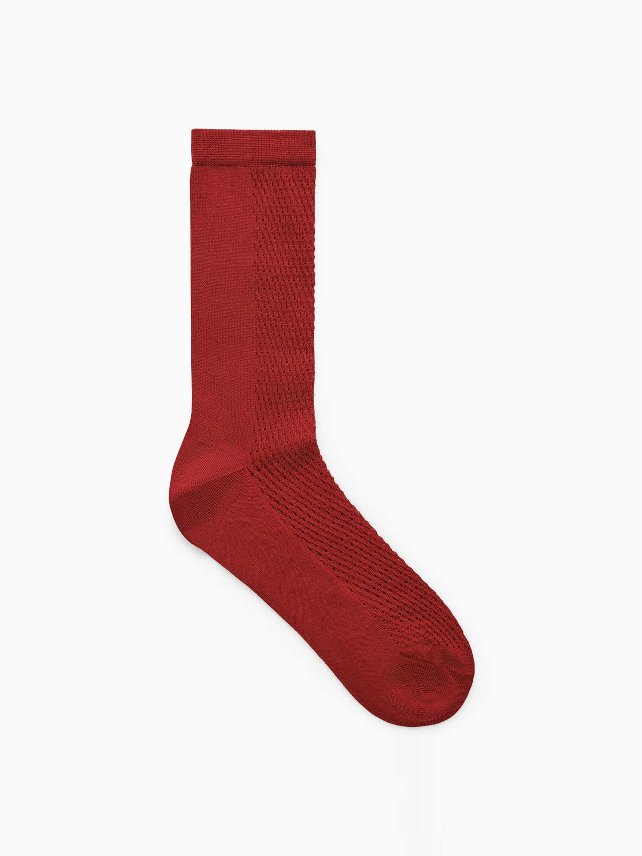 Pointelle silk-blend ankle socks