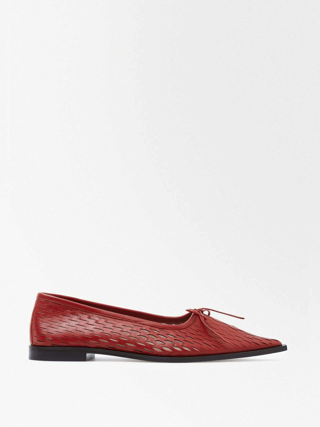 The perforated leather ballet flats