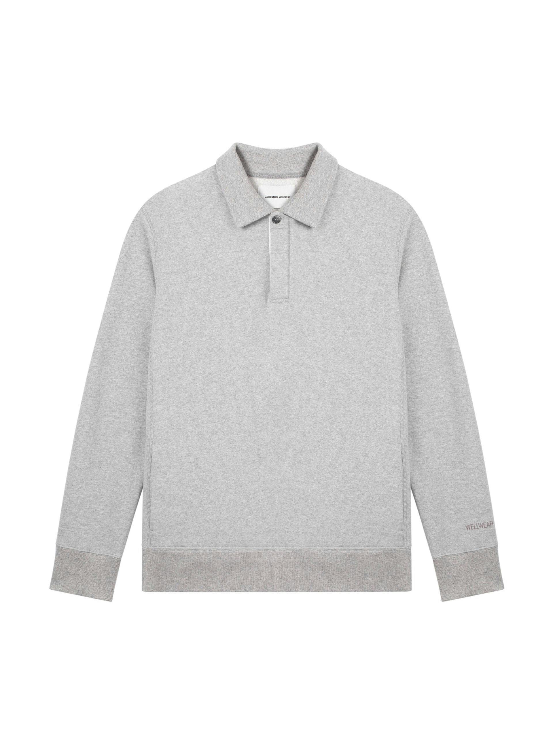 Grey collared sweatshirt