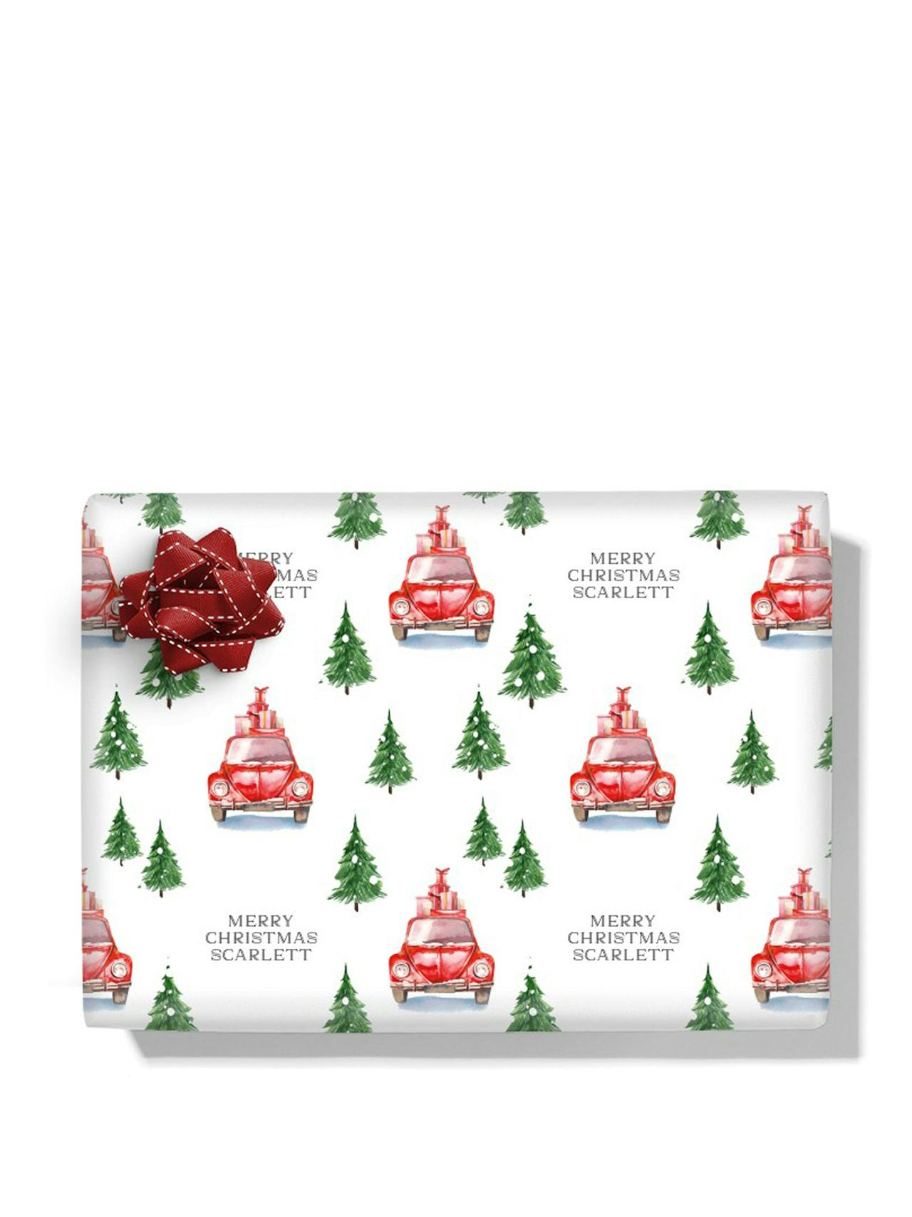 Winter personalised wrapping paper