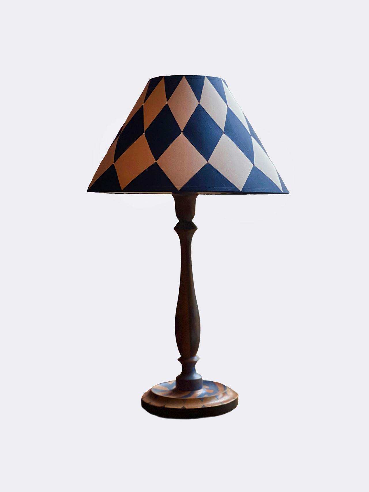Serge Diamonds and Holes coolie lampshade