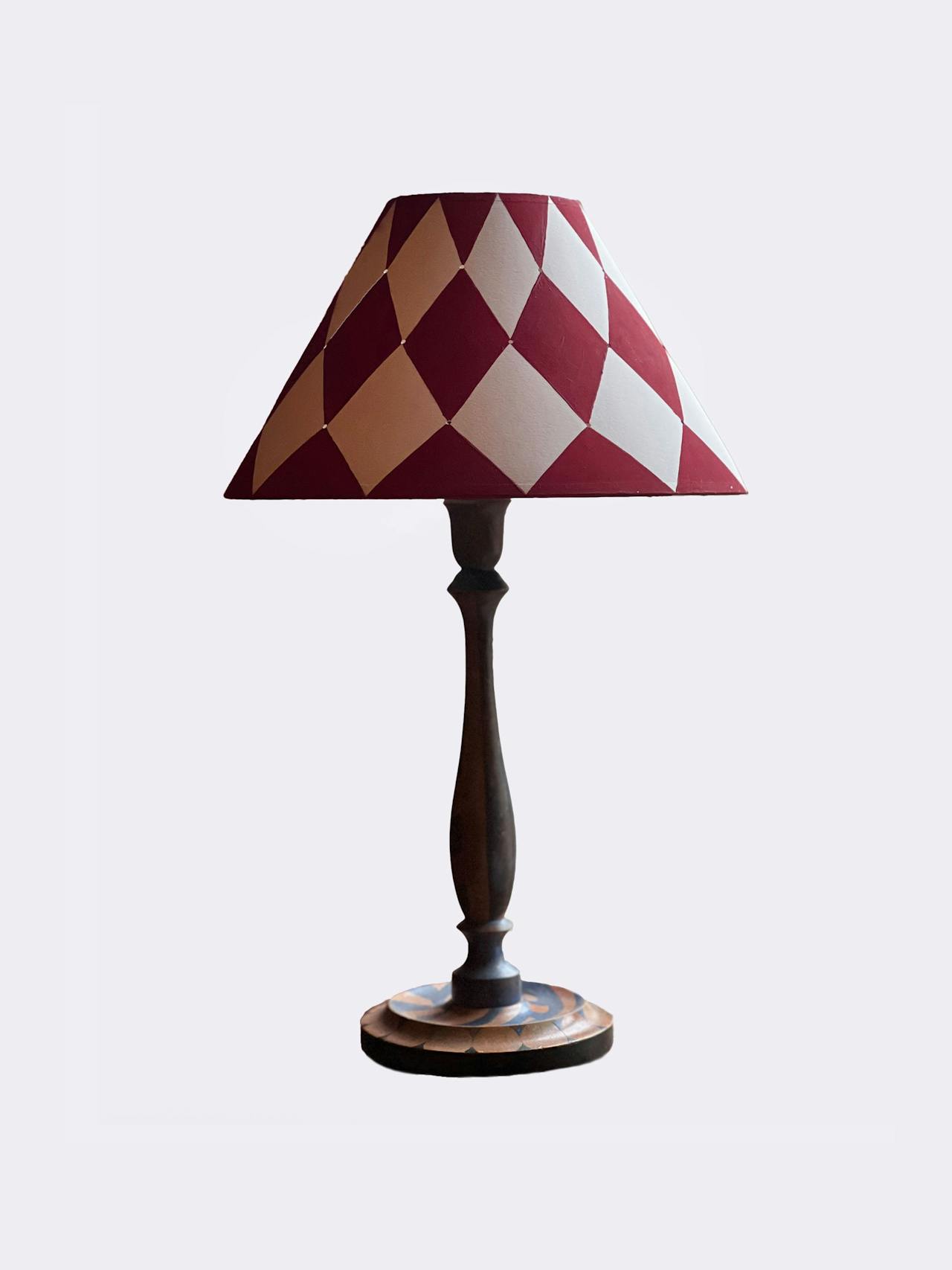 Rouge Carmin Diamonds and Holes clip-on lampshade