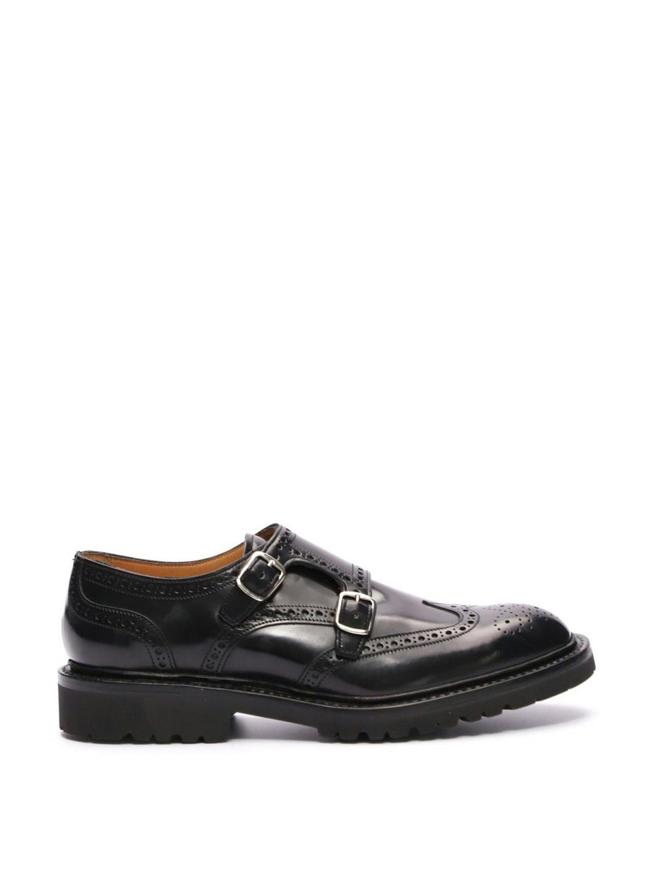 Black Virginia Double Monk shoes