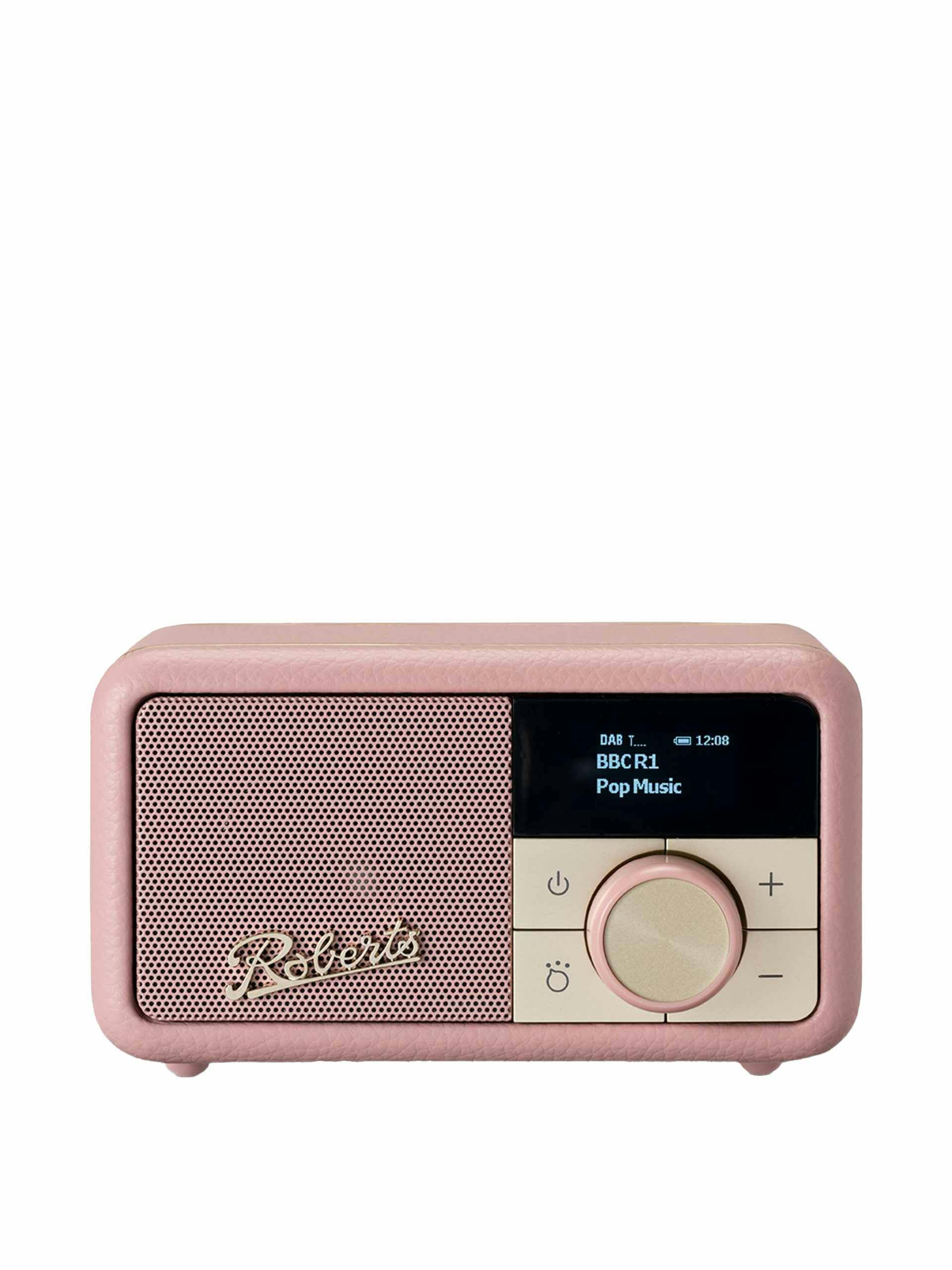 Pink portable Bluetooth radio