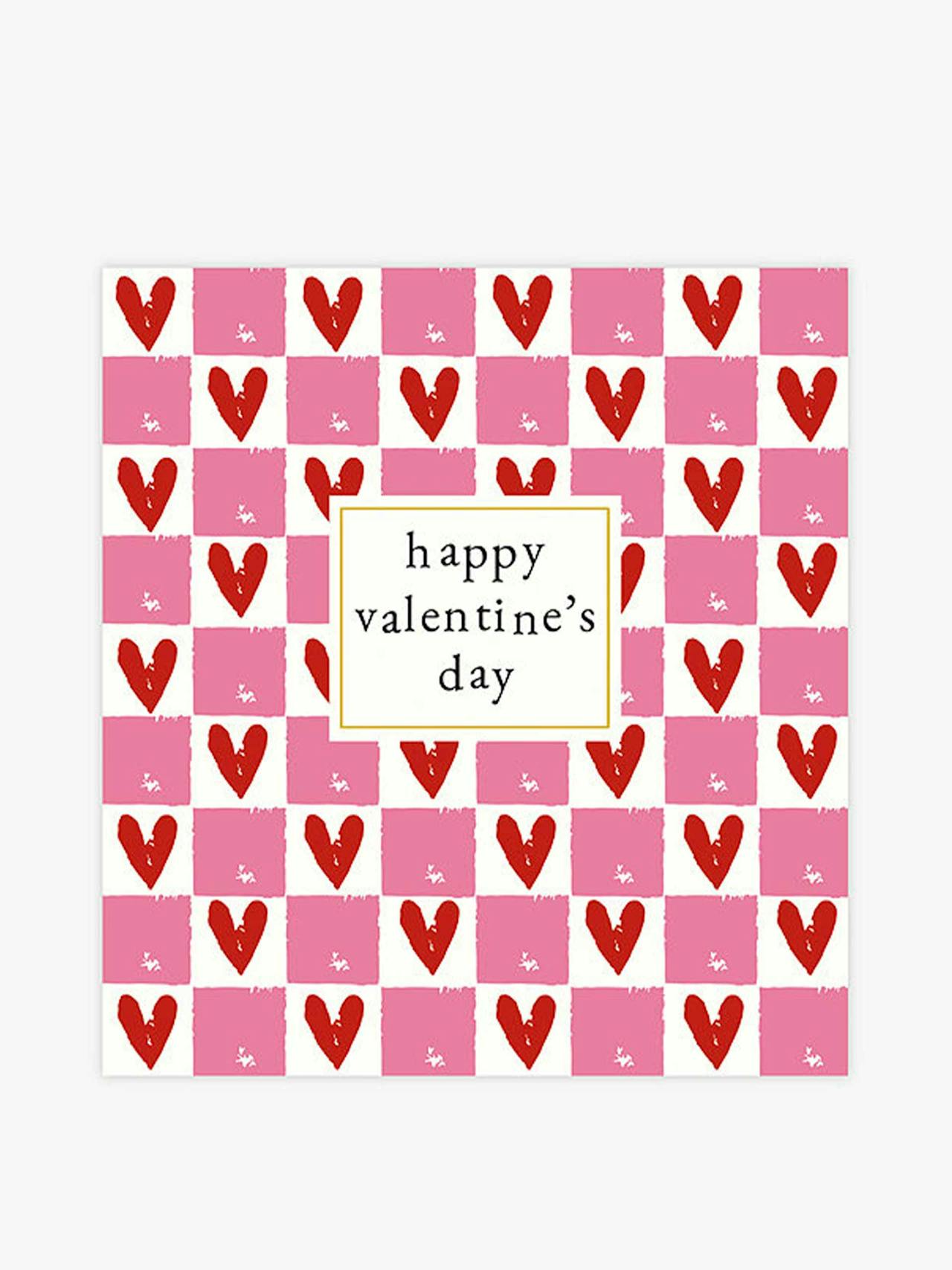 Happy Valentine's print greeting card