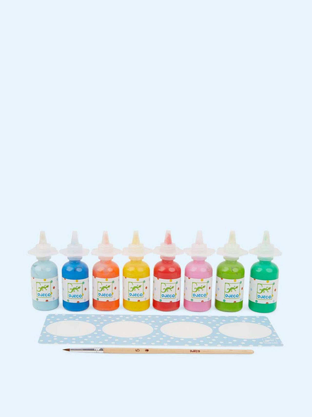 8 bottles of poster paint