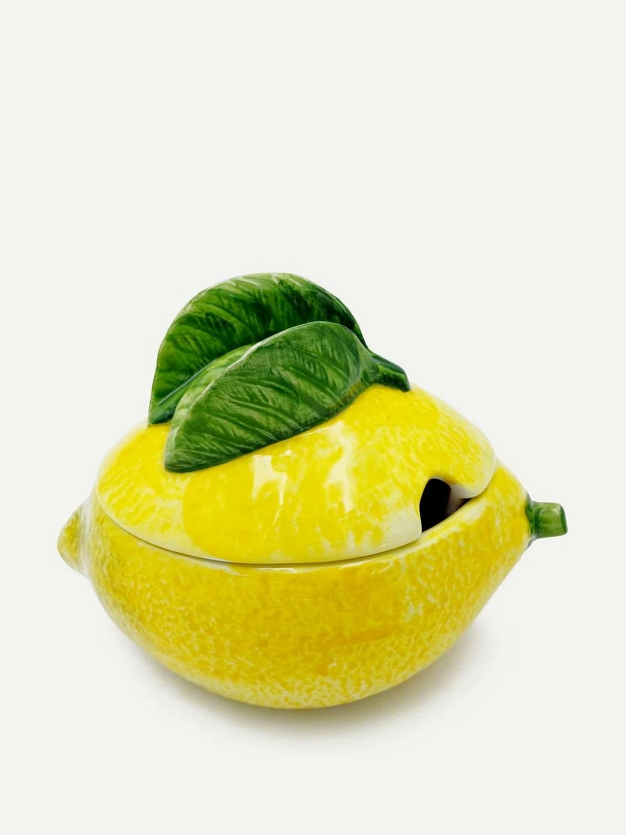 Lemon sugar pot