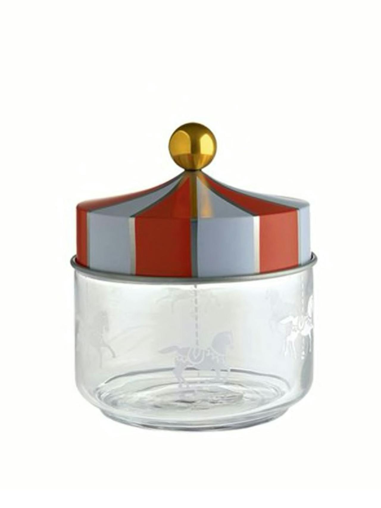 Circus small glass container