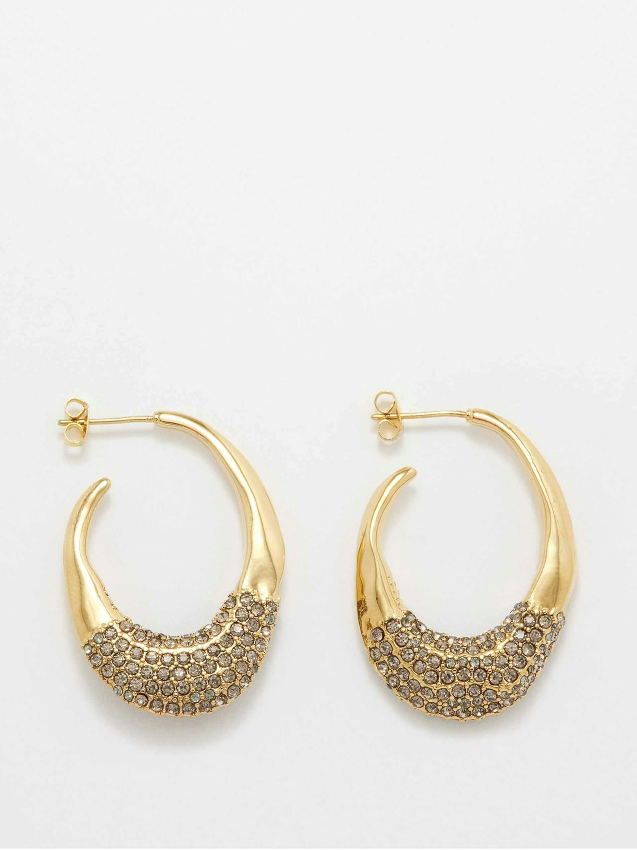 Panarea crystal & gold-plated earrings