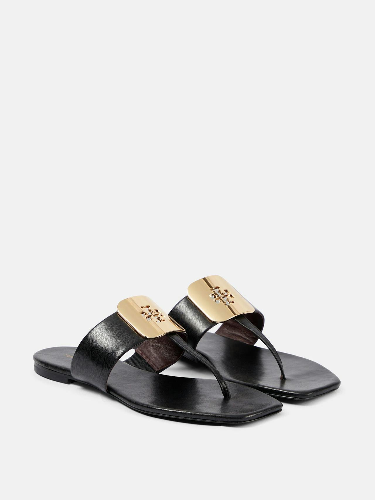 Georgia leather thong sandals