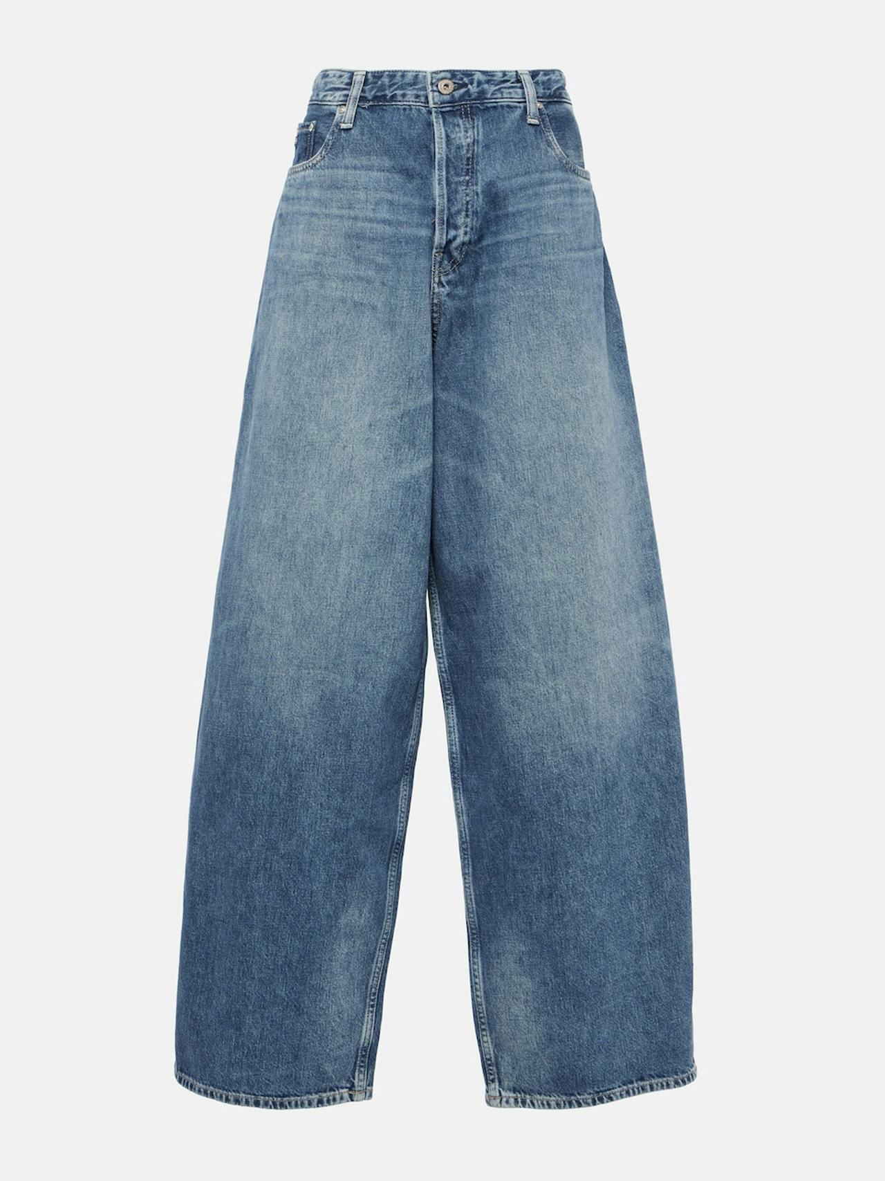Mari high-rise wide-leg jeans
