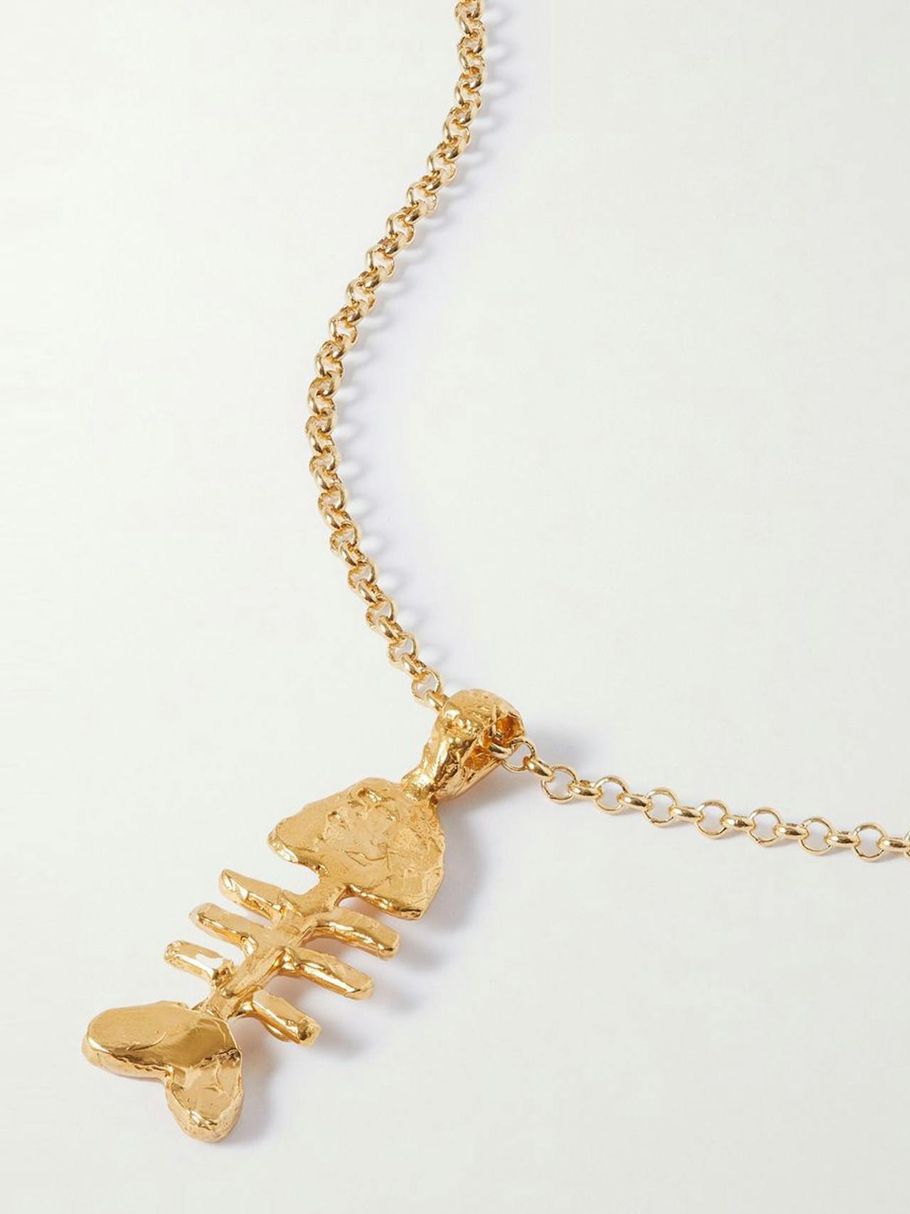 The Silhouette of Summer gold-plated necklace