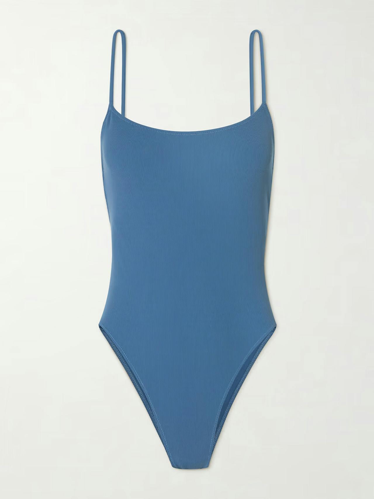 Sessantuno lace-up ribbed swimsuit