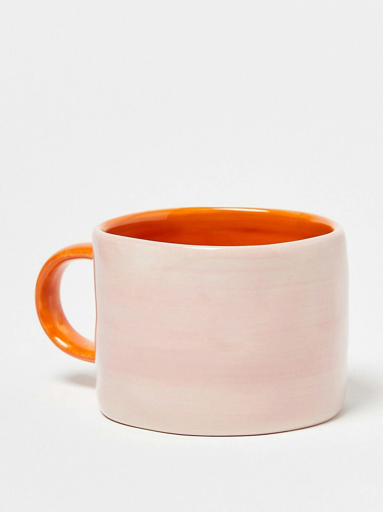 Elio pink & red ceramic mug