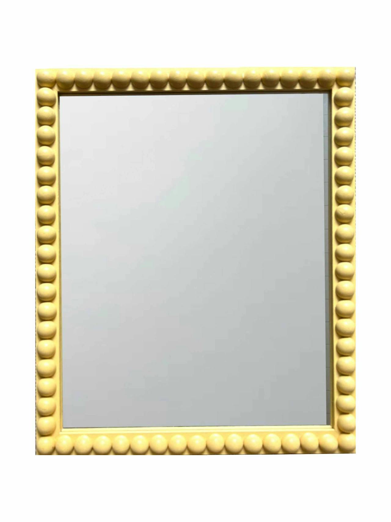 DM Bobbin mirror in yellow ground