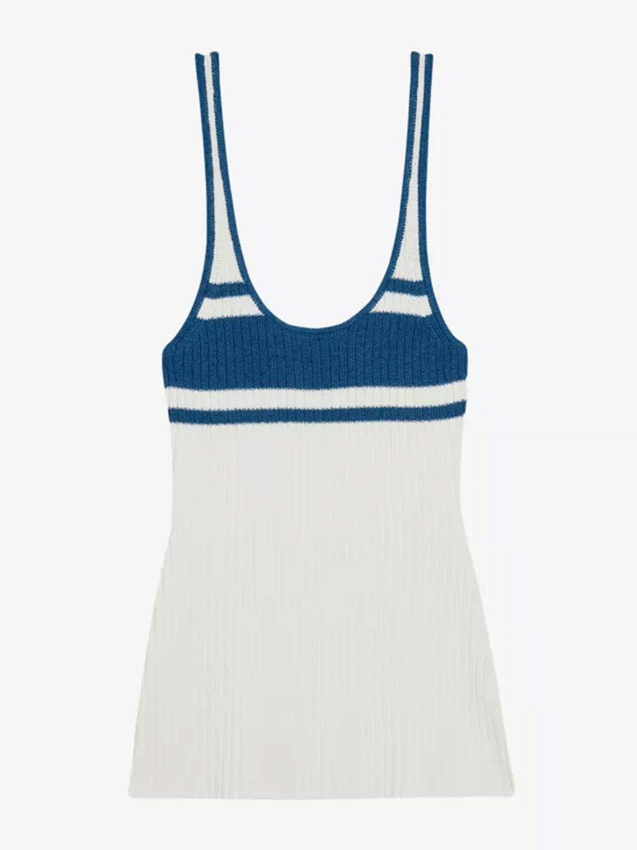 Muchi striped knitted tank top